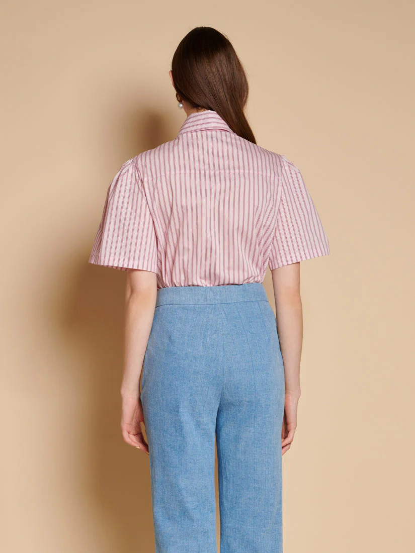 Marta Stripe Boxy Shirt - Image 3