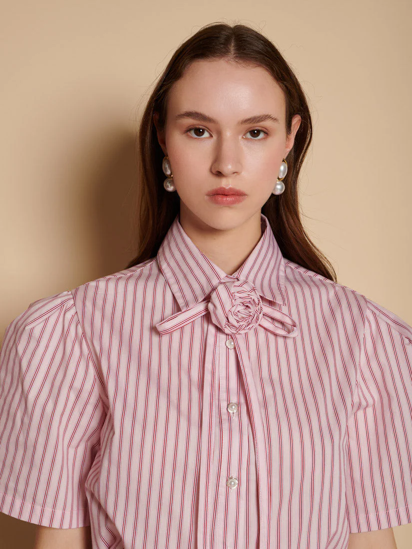 Marta Stripe Boxy Shirt - Image 5