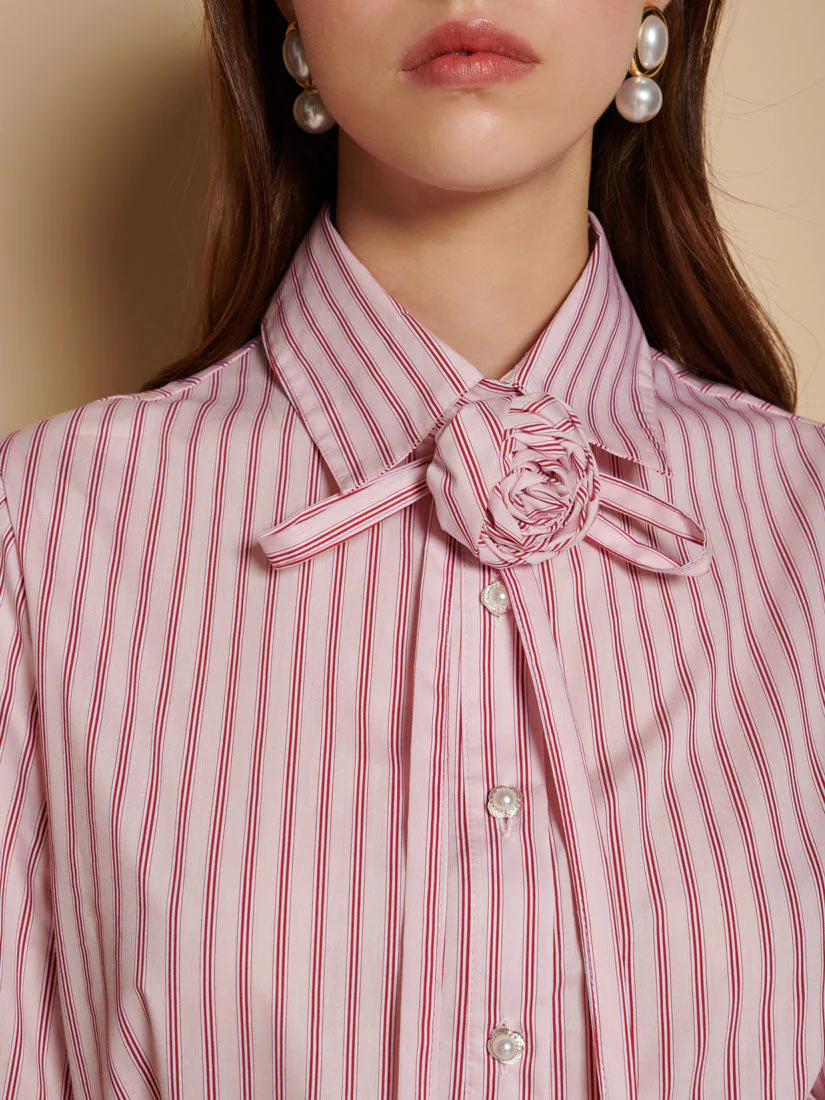 Marta Stripe Boxy Shirt - Image 6