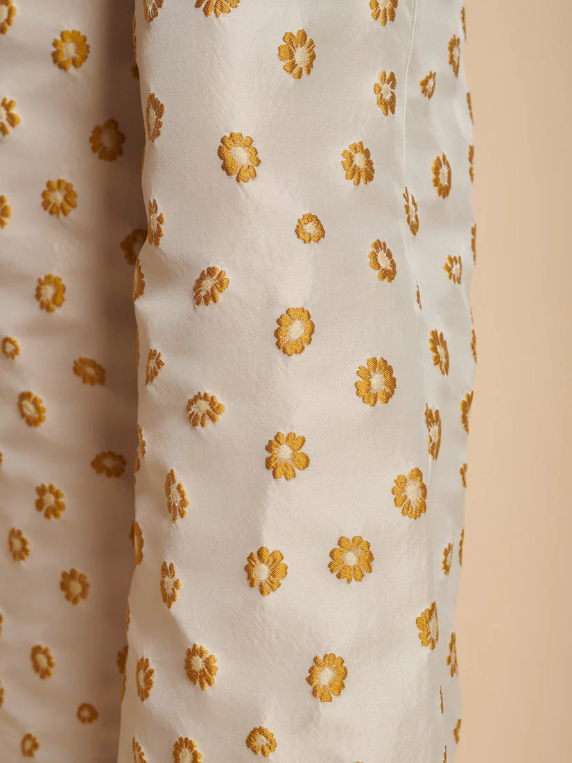 Mora Jacquard Wide Leg Trousers - Image 6