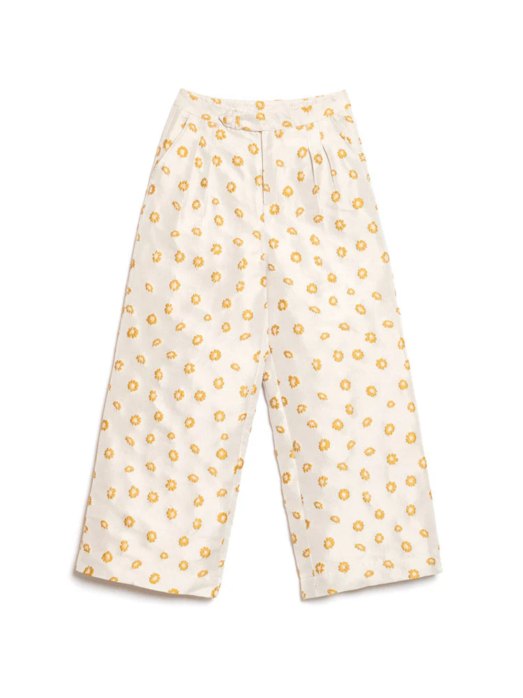 Mora Jacquard Wide Leg Trousers - Image 7