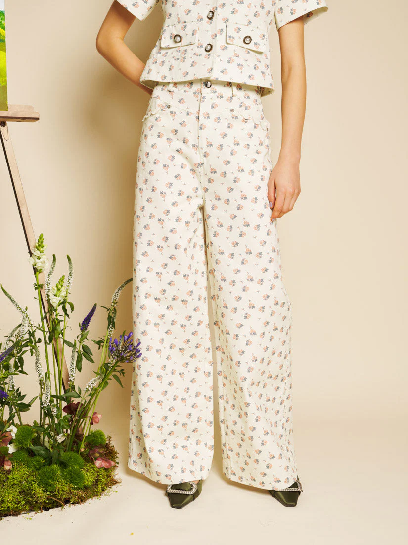 Pêche Ditsy Denim Jeans