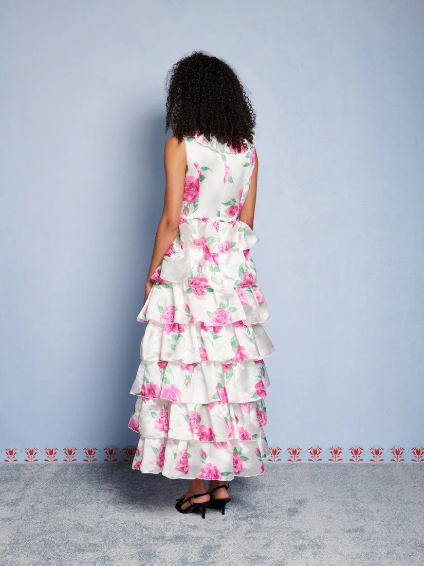 <b>DREAM</b> Pernilla Floral Ruffle Maxi Dress - Image 3