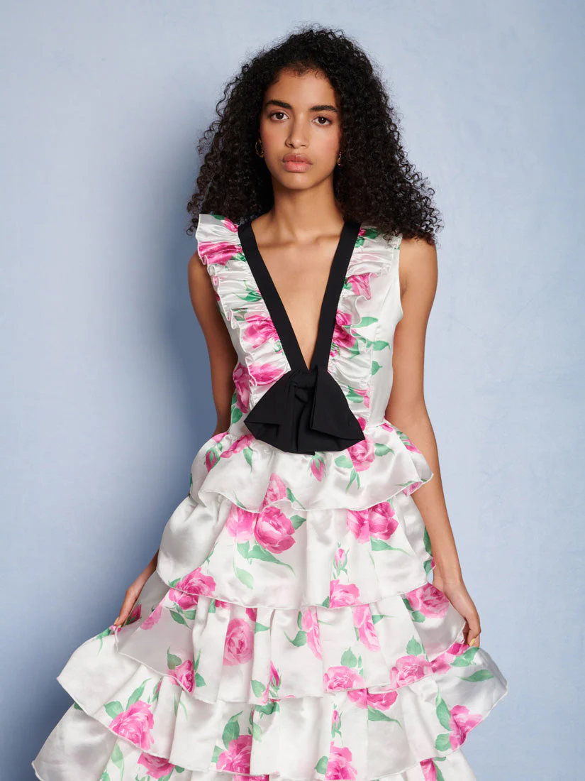 <b>DREAM</b> Pernilla Floral Ruffle Maxi Dress - Image 5