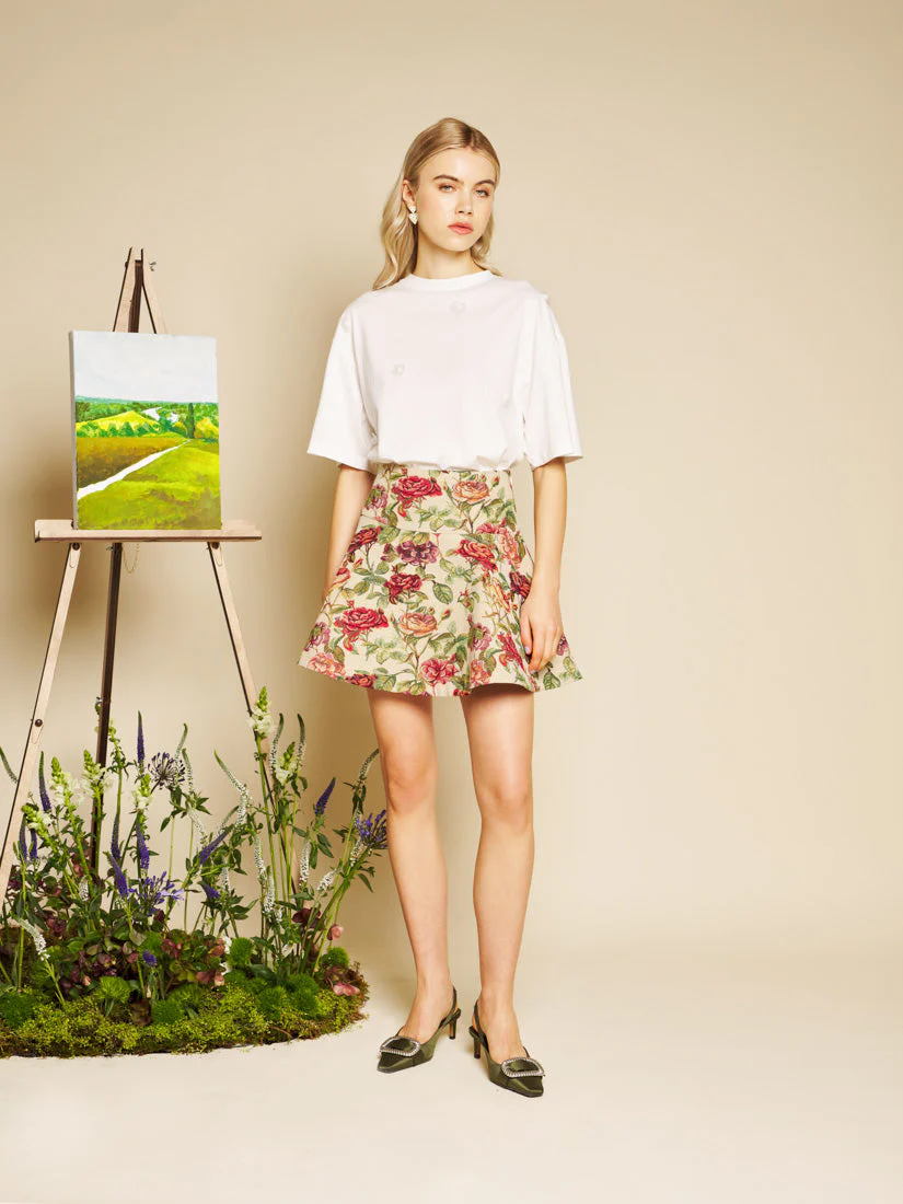 Petunia Tapestry Mini Skirt - Image 4
