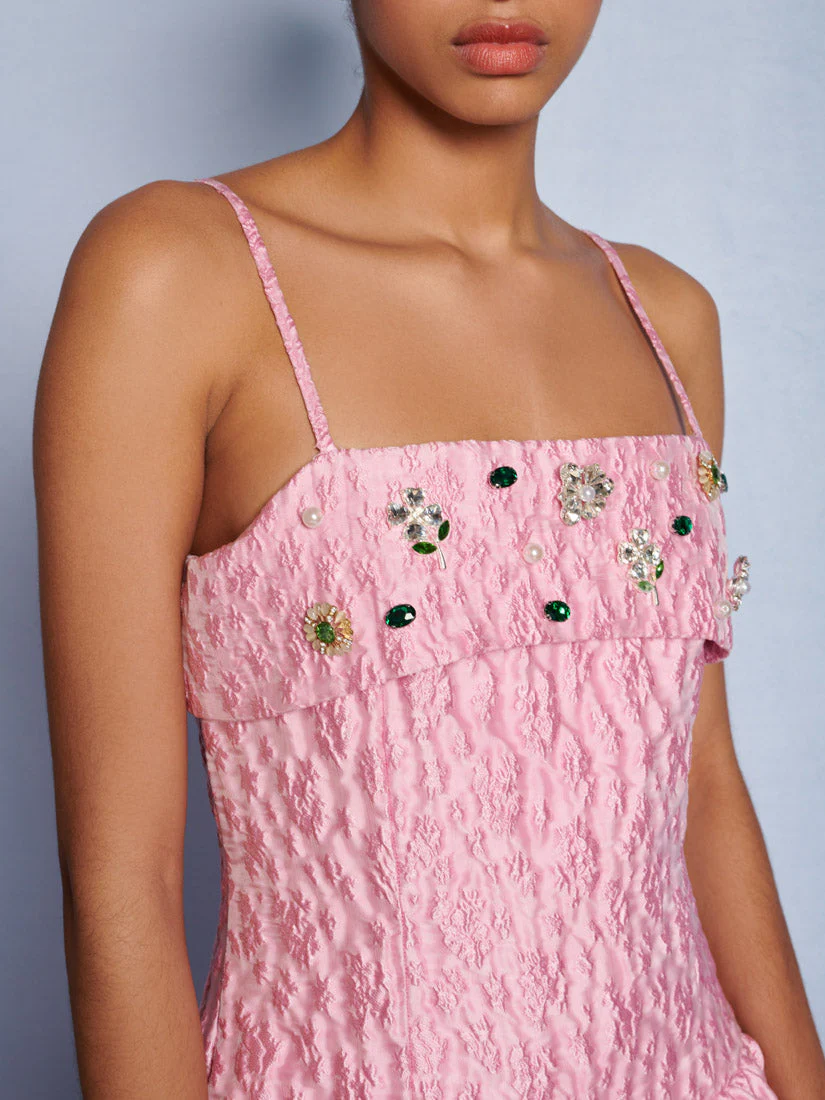 <b>DREAM</b> Posy Jacquard Midi Dress - Image 6