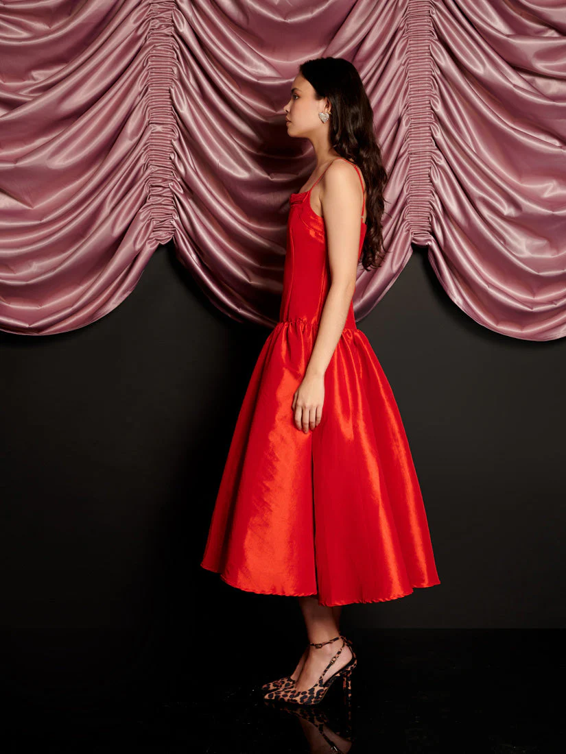 Quartet Taffeta Midi Dress - Image 2