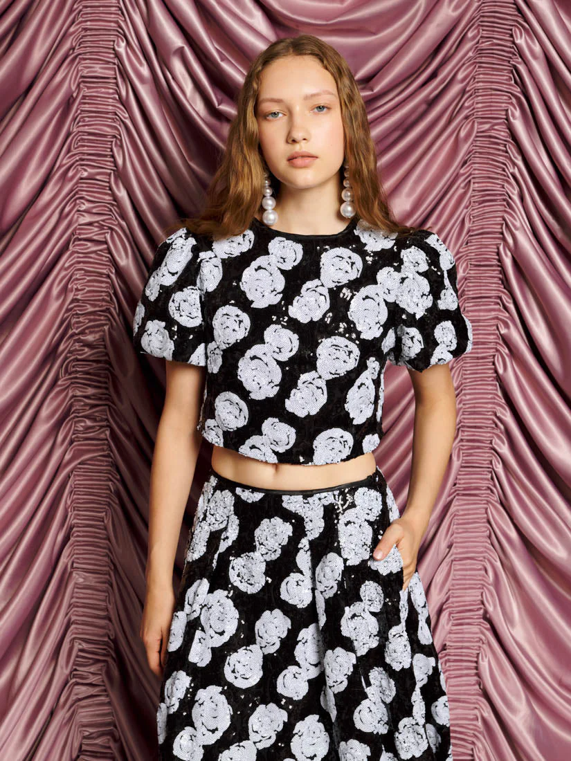 <b>DREAM</b> Roxie Rose Sequin Top