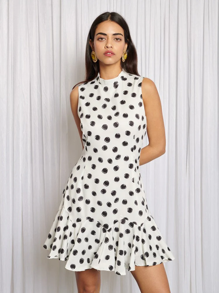 Shimmy Spot Mini Dress
