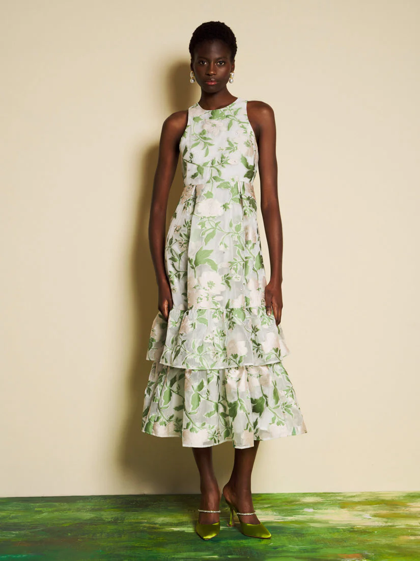 <b>DREAM</b> Sonnet Jacquard Midi Dress