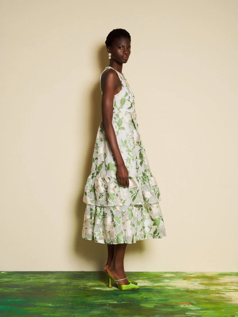 <b>DREAM</b> Sonnet Jacquard Midi Dress - Image 2