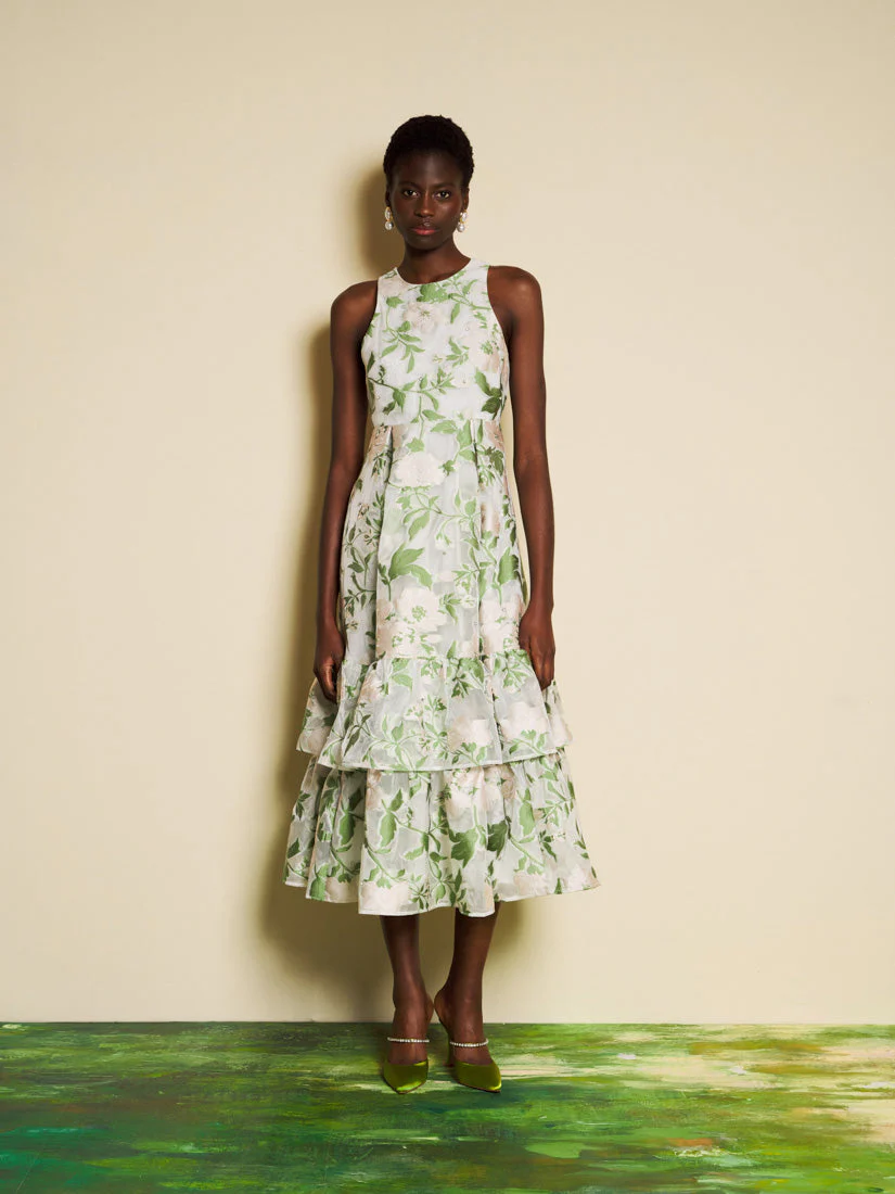 <b>DREAM</b> Sonnet Jacquard Midi Dress - Image 4