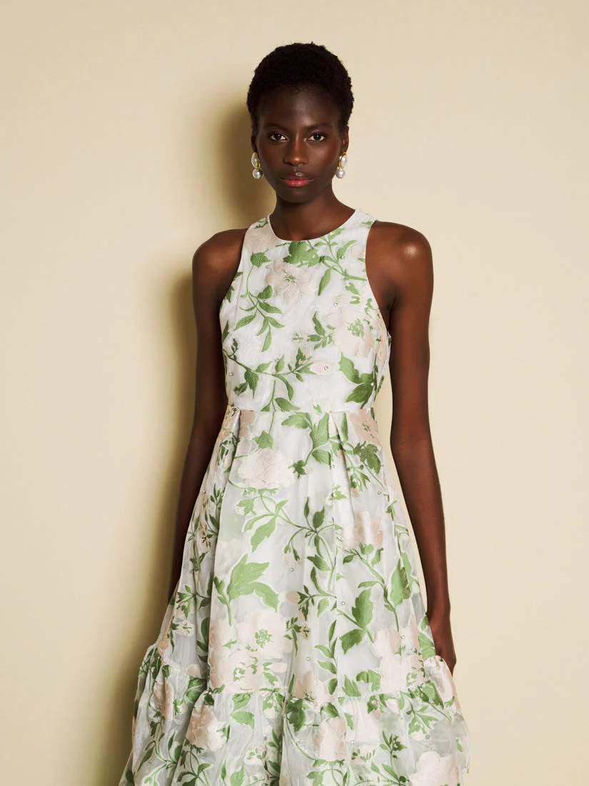 <b>DREAM</b> Sonnet Jacquard Midi Dress - Image 5