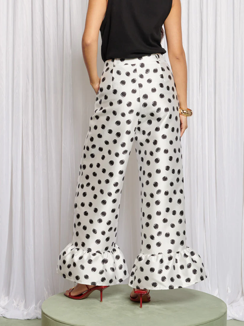 Spot Wide Leg Trousers - Image 4