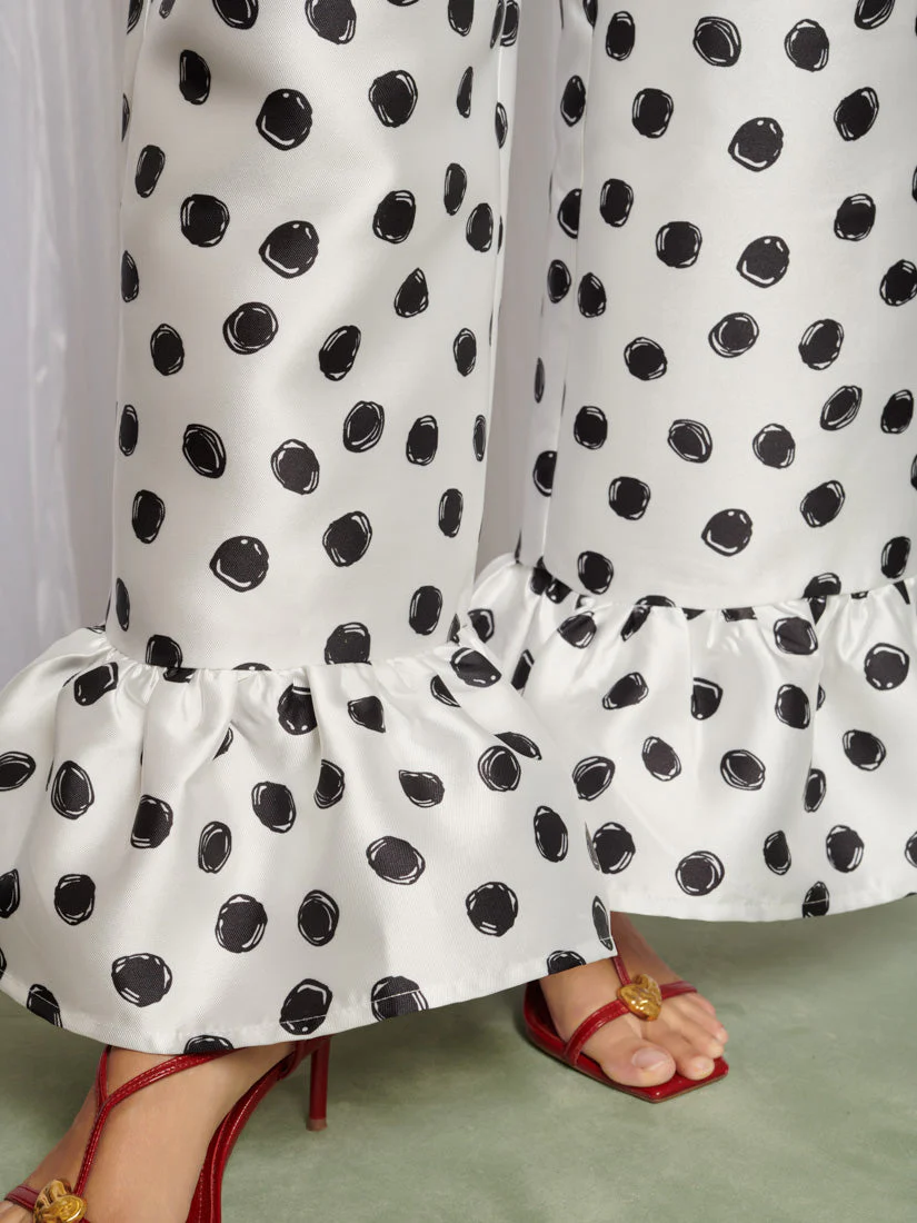 Spot Wide Leg Trousers - Image 6