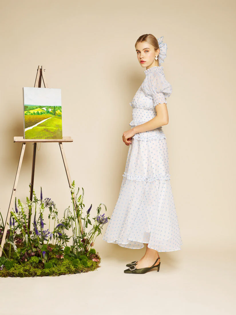 Stipple Spot Maxi Dress - Image 2