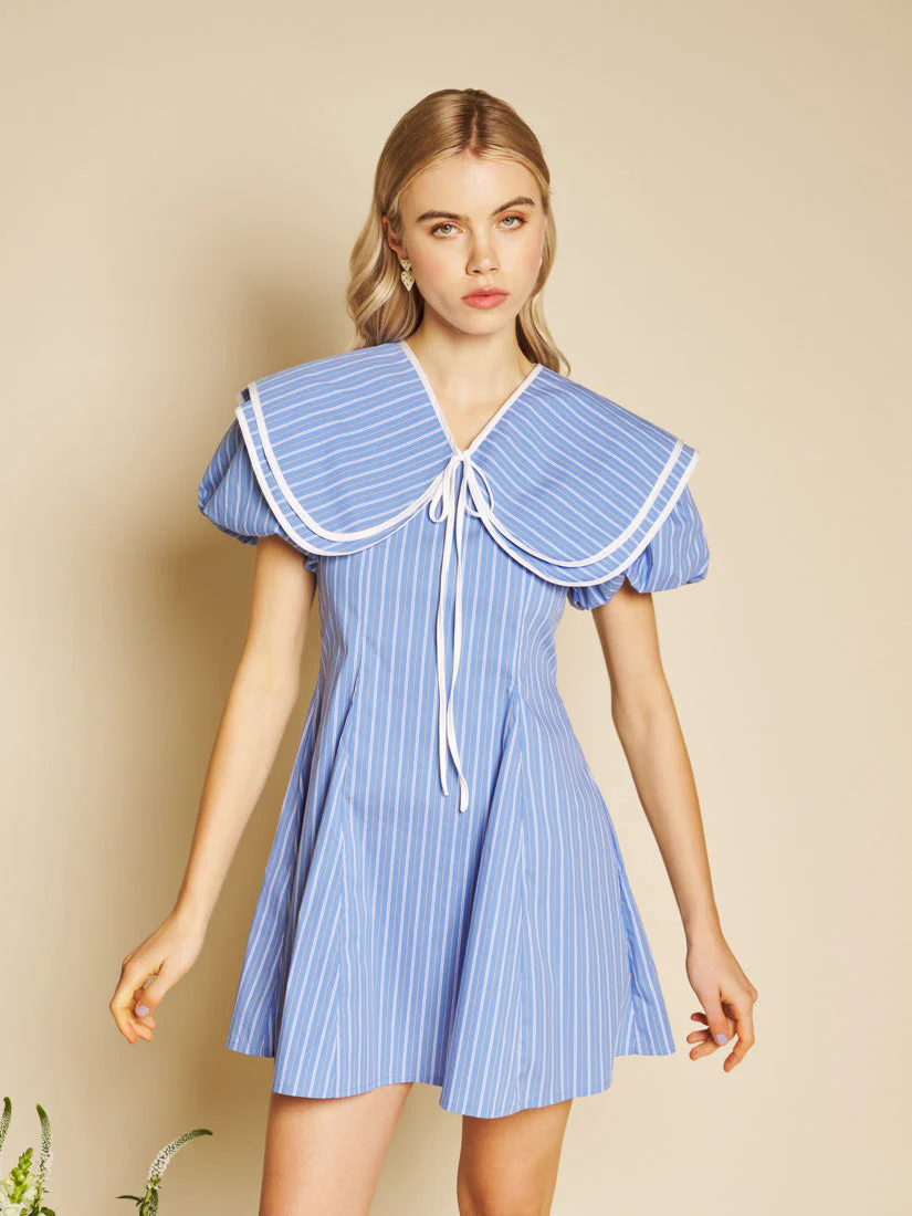 Tulip Stripe Mini Dress