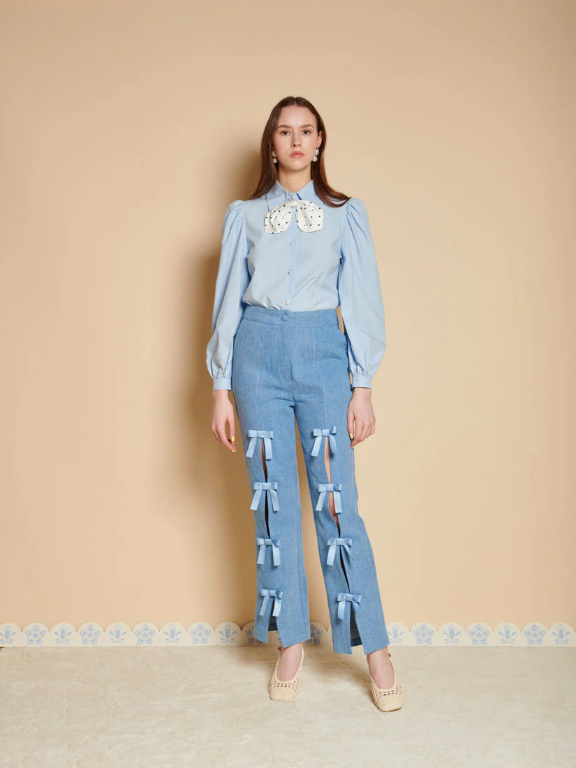 Vera Bow Tie Blouse - Image 4