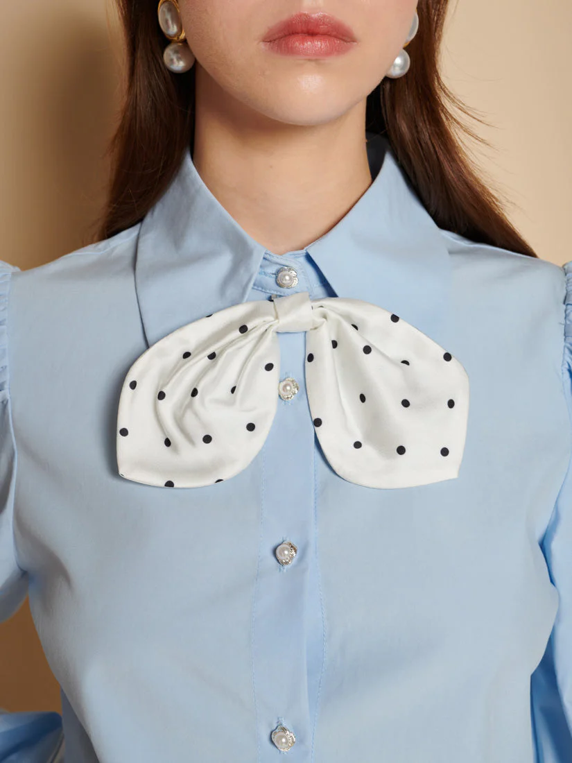 Vera Bow Tie Blouse - Image 6
