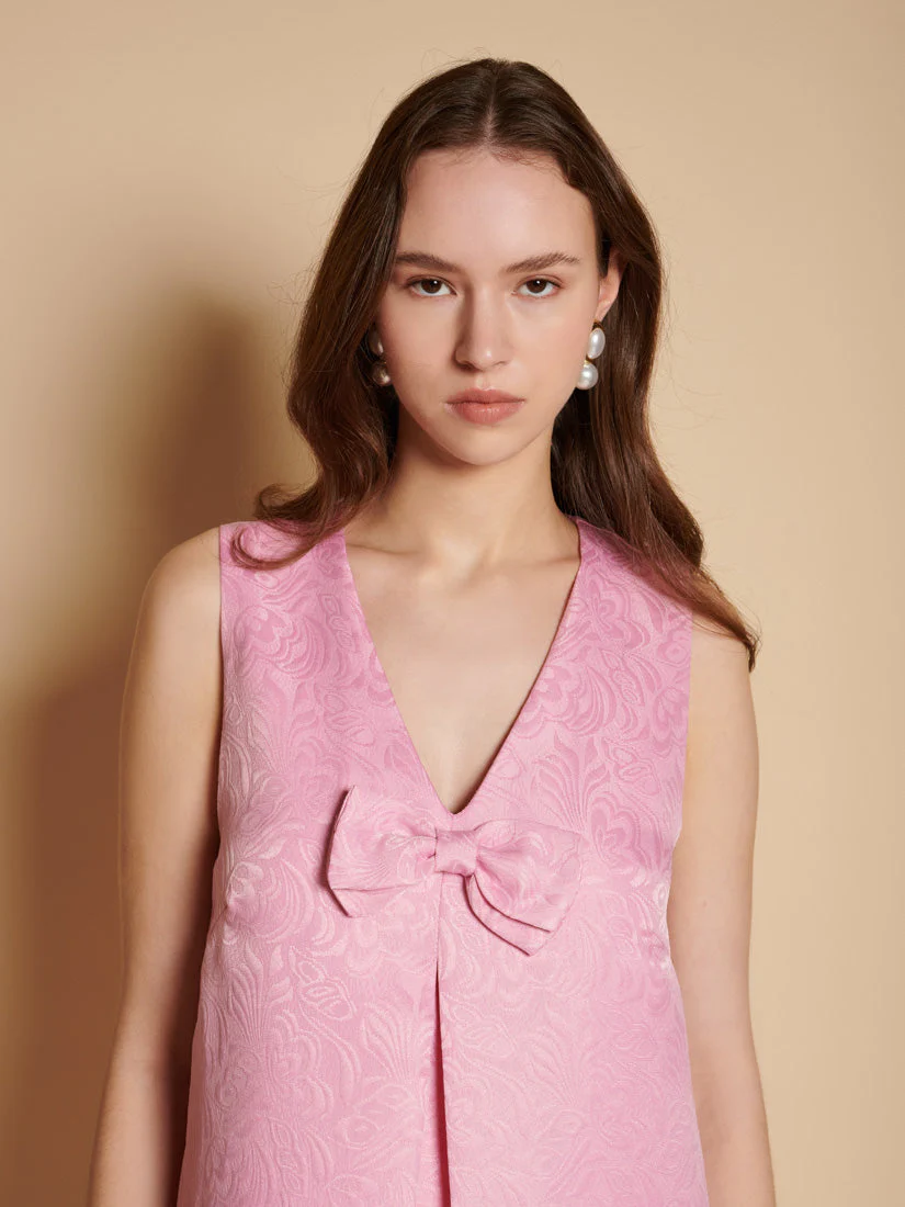 Vera Jacquard Mini Dress - Image 5