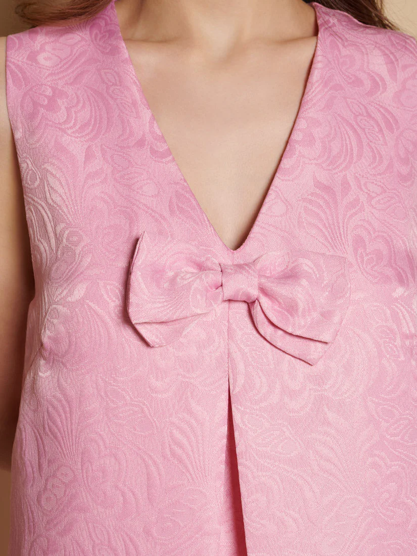 Vera Jacquard Mini Dress - Image 6