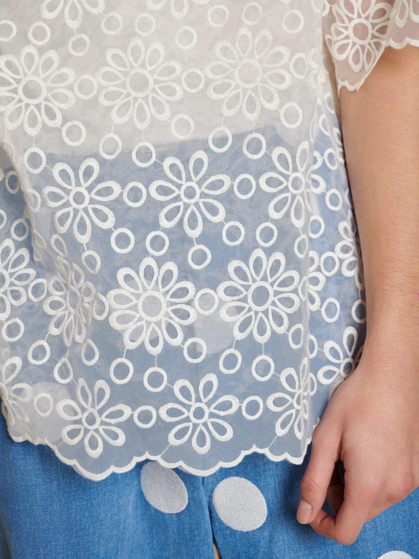 Walter Embroidered Polo Top - Image 8