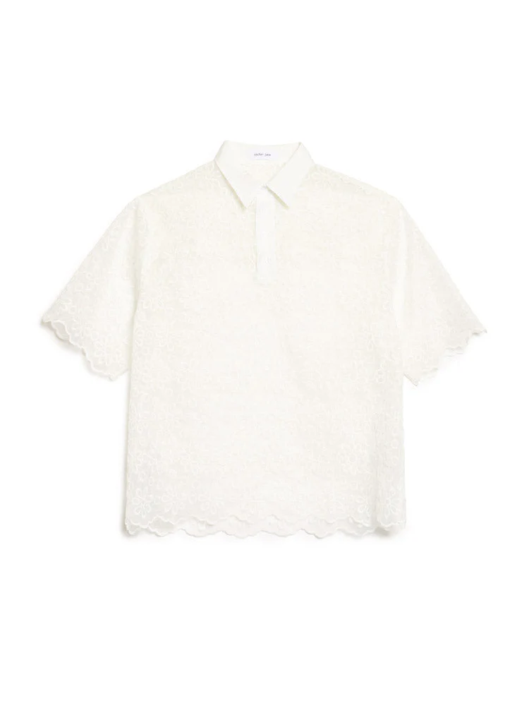 Walter Embroidered Polo Top - Image 9