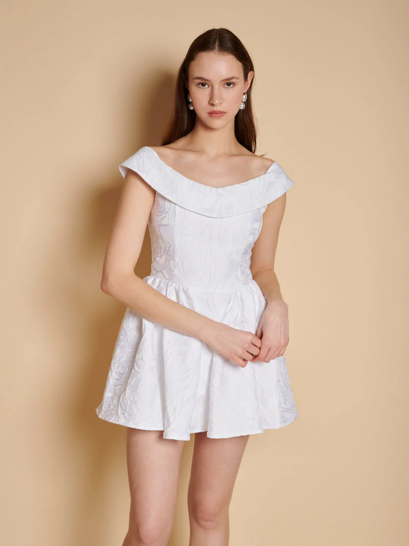Willow Jacquard Mini Dress
