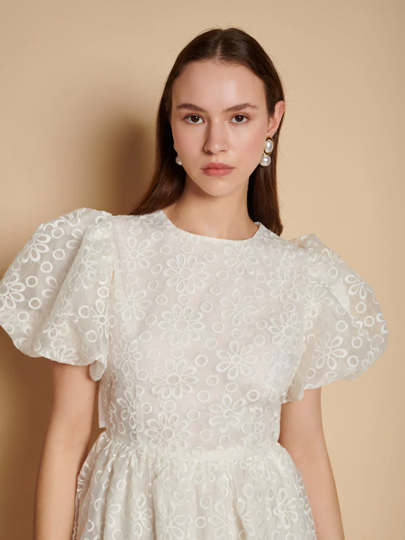 Winnie Embroidered Mini Dress - Image 5