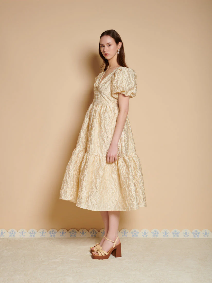 Yarrow Jacquard Midi Dress - Image 2