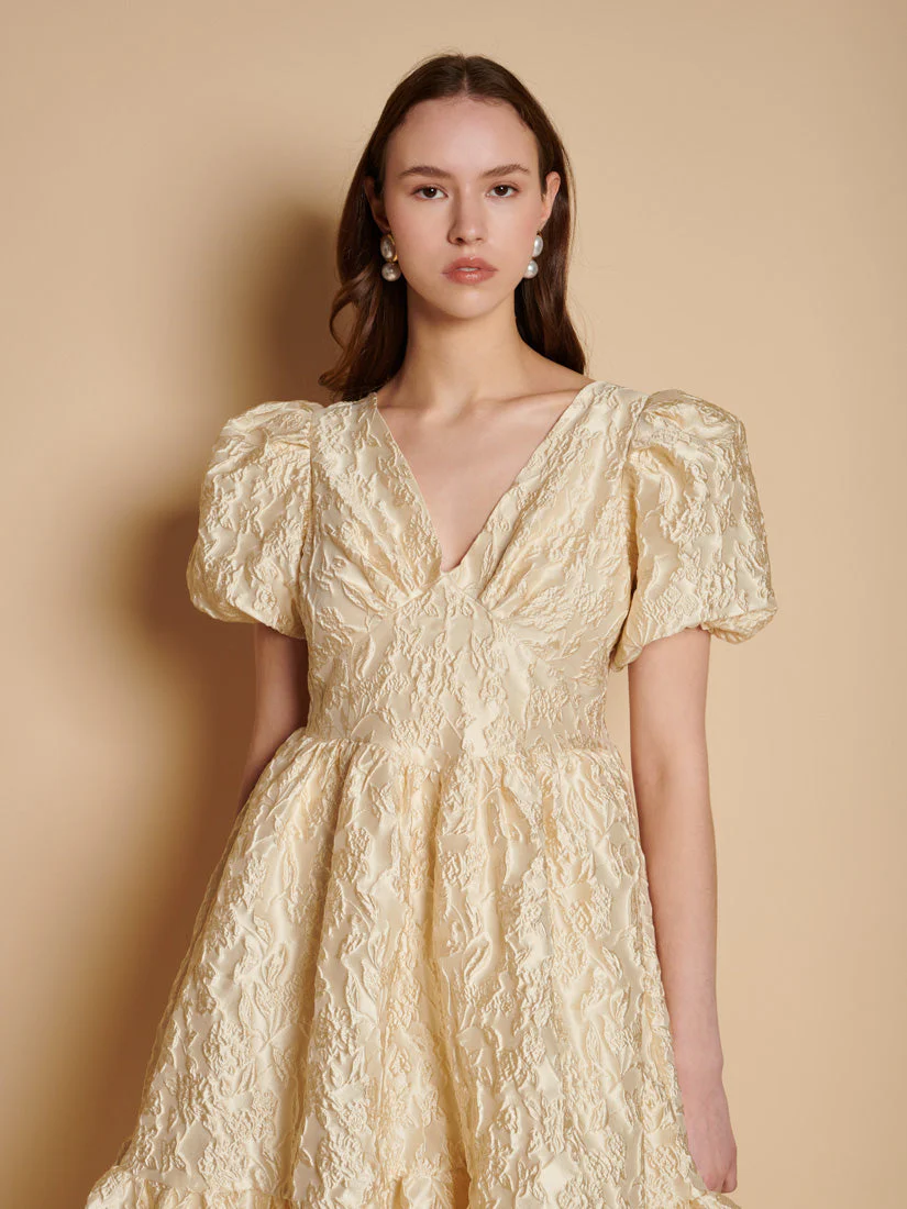 Yarrow Jacquard Midi Dress - Image 5